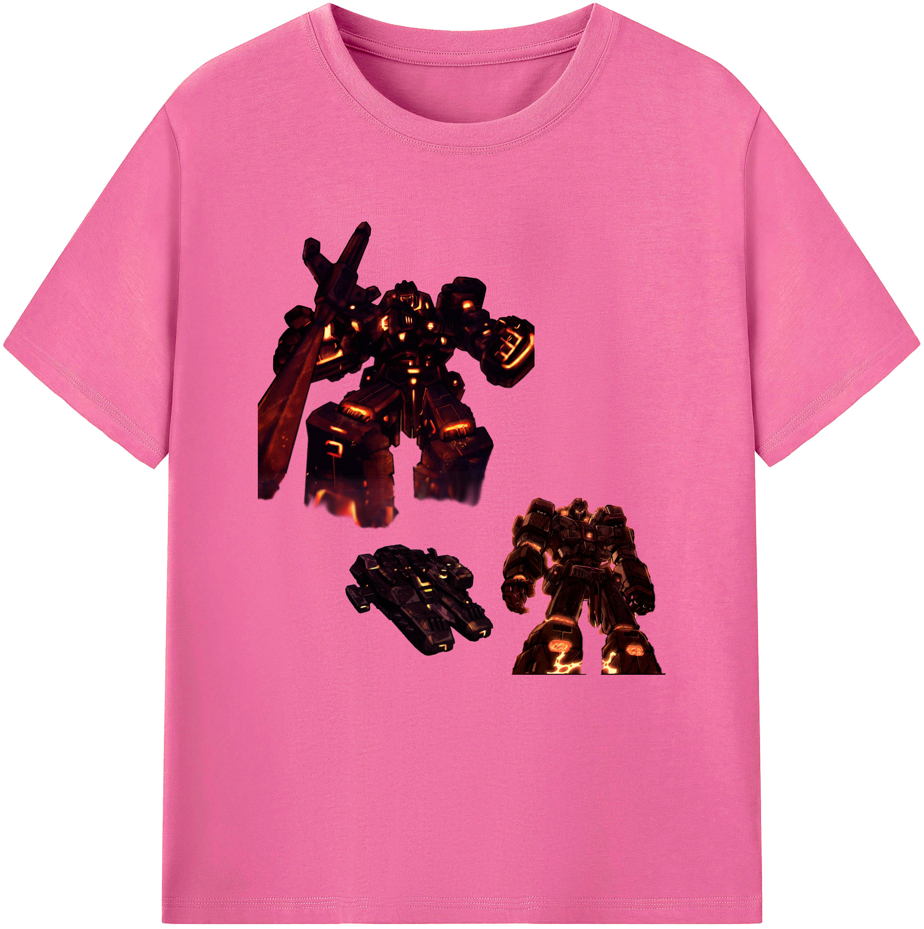 （画像用）  レディースカジュアルプリントTシャツ（綿100％）
